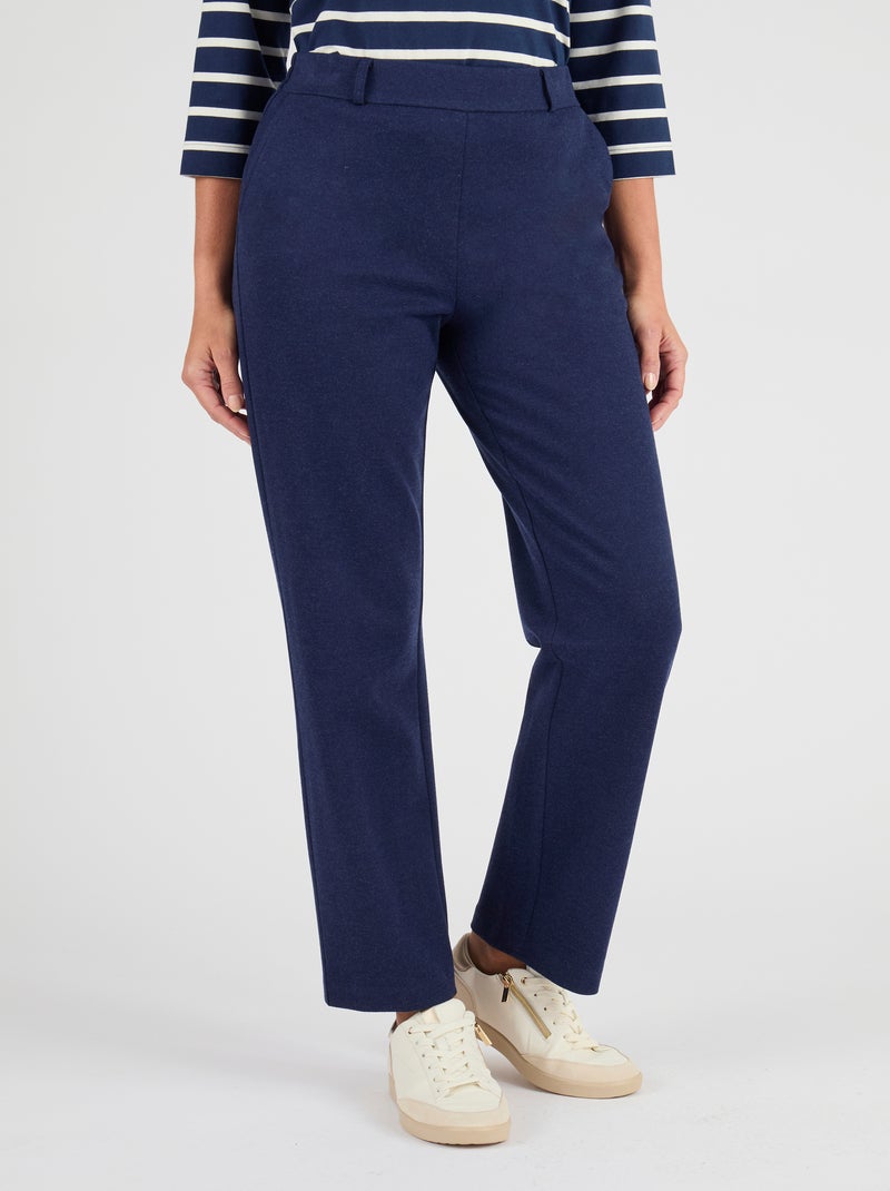 Pantalon enfilable viscose Lenzing(TM) EcoVero(TM) - Damart Bleu marine - Kiabi