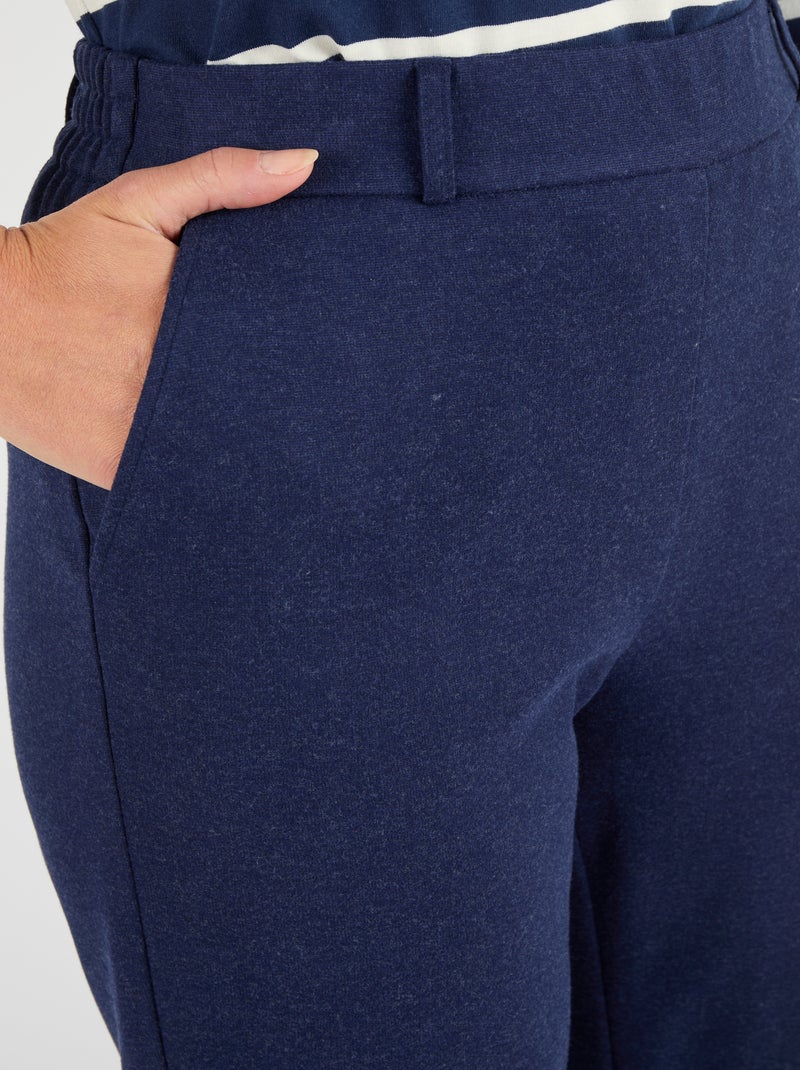Pantalon enfilable viscose Lenzing(TM) EcoVero(TM) - Damart Bleu marine - Kiabi