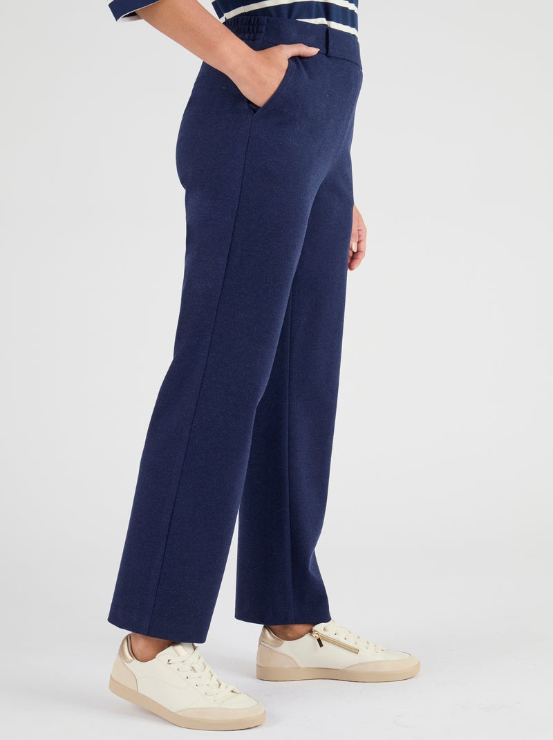 Pantalon enfilable viscose Lenzing(TM) EcoVero(TM) - Damart Bleu marine - Kiabi