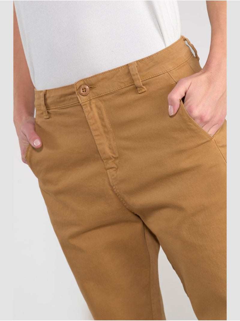 Pantalon erle chino 'le temps des cerises' Beige - Kiabi