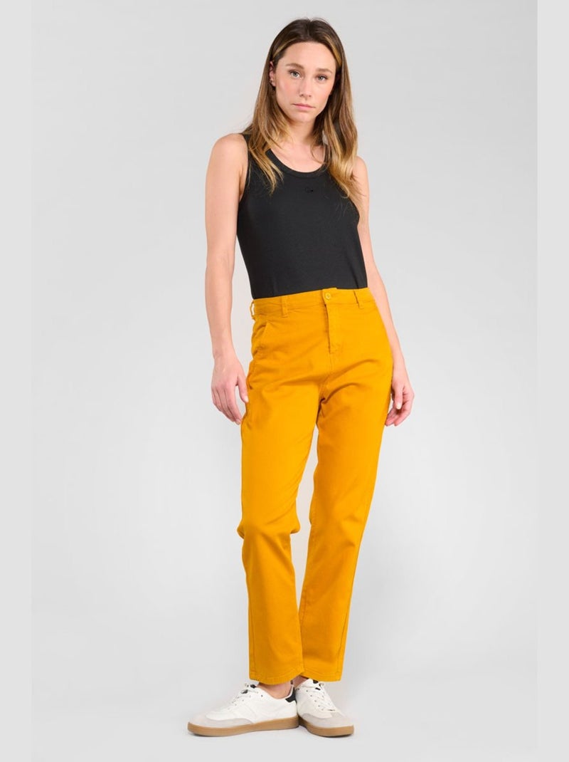 Pantalon ERLE chino 'Le Temps Des Cerises' Jaune - Kiabi