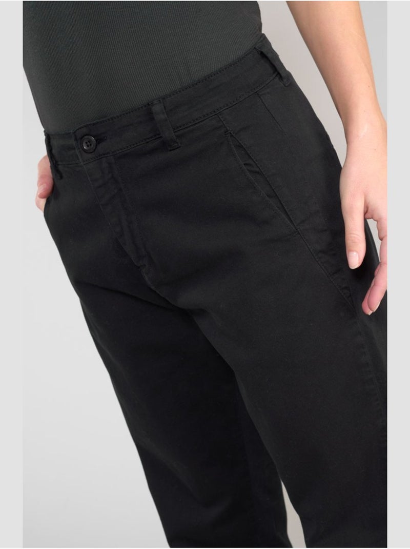 Pantalon erle chino 'le temps des cerises' Noir - Kiabi