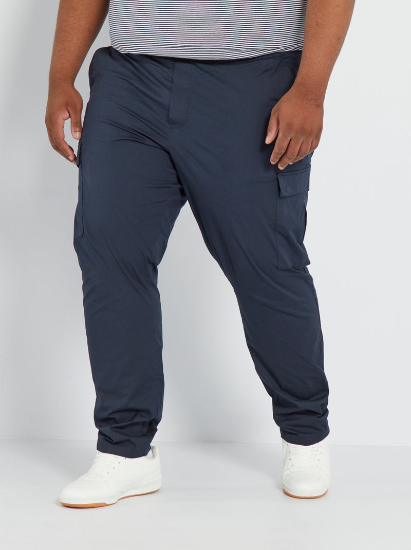 Pantalon esprit 'jogger' Bleu - Kiabi