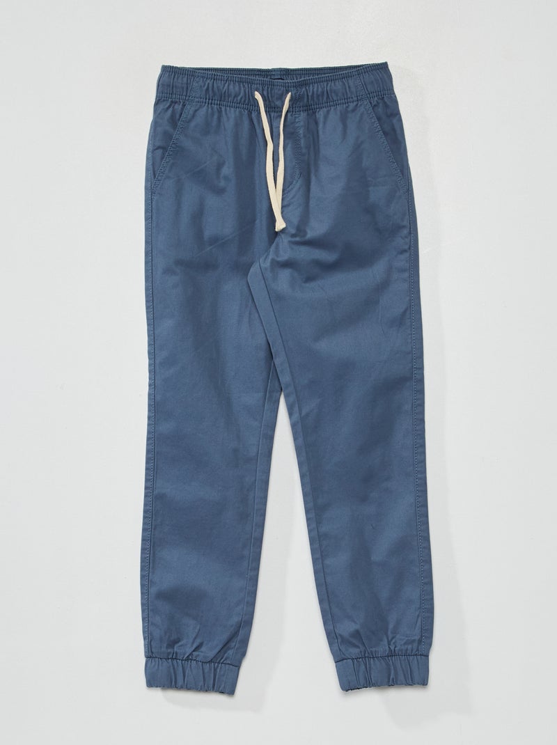Pantalon esprit 'jogger' Bleu - Kiabi