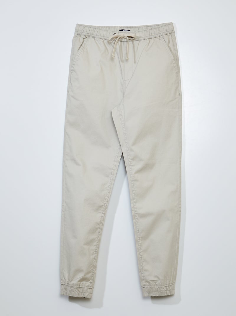 Pantalon esprit 'jogger' Gris - Kiabi