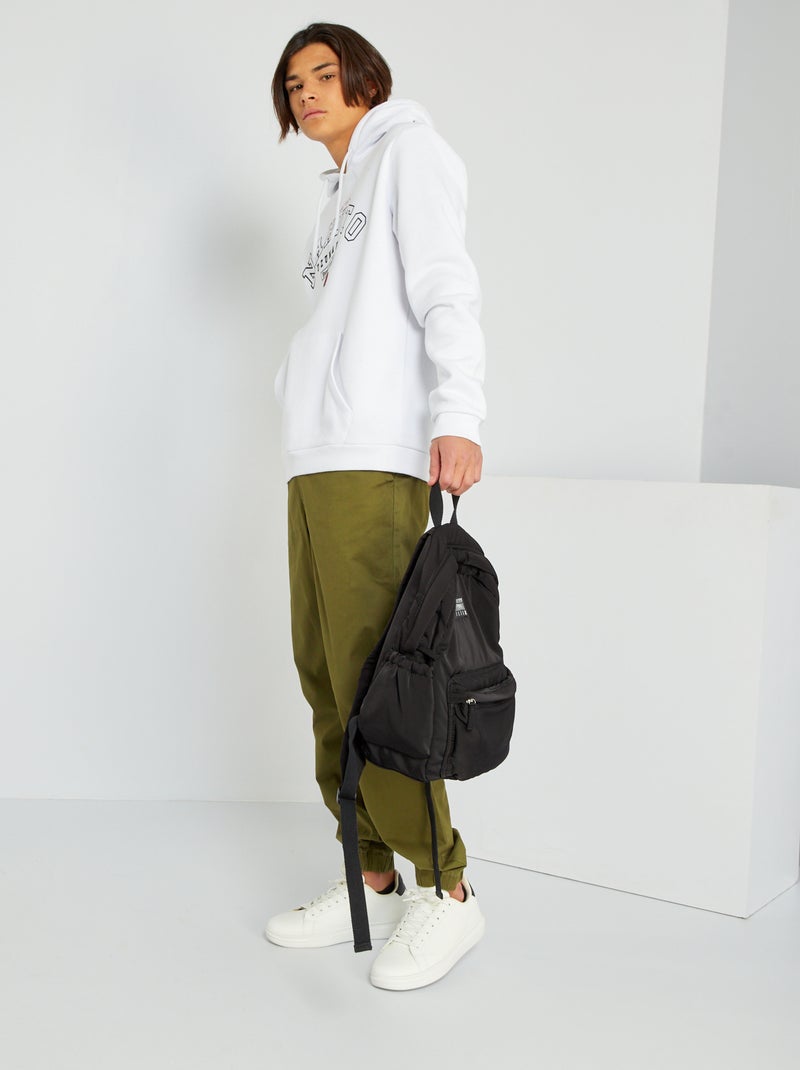 Pantalon esprit 'jogger' Kaki - Kiabi