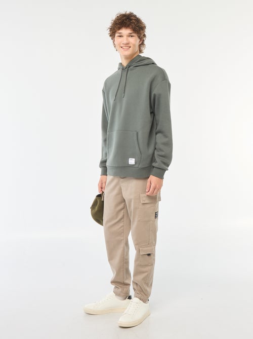 Pantalon esprit 'jogger' multipoches - Kiabi