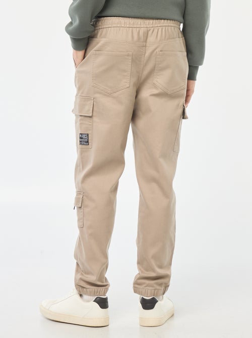 Pantalon esprit 'jogger' multipoches - Kiabi