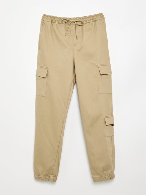 Pantalon esprit 'jogger' multipoches - Kiabi