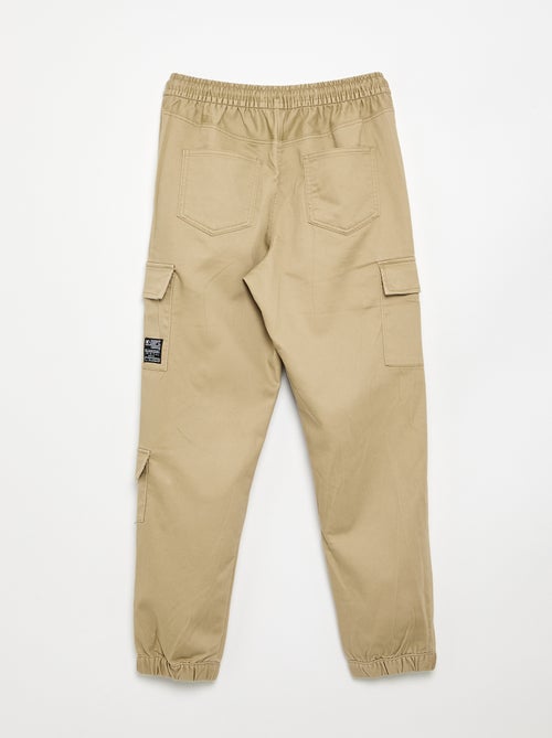Pantalon esprit 'jogger' multipoches - Kiabi