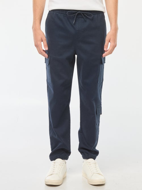 Pantalon esprit 'jogger' multipoches - Kiabi
