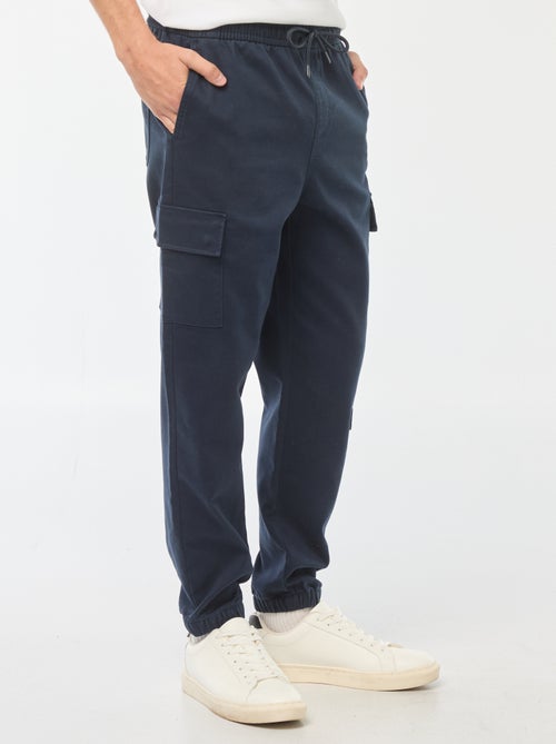 Pantalon esprit 'jogger' multipoches - Kiabi