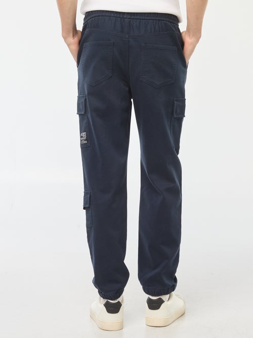 Pantalon esprit 'jogger' multipoches - Kiabi