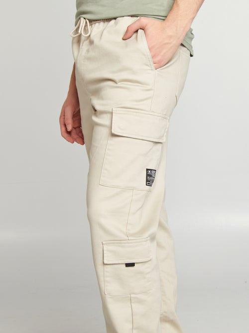 Pantalon esprit 'jogger' multipoches - Kiabi