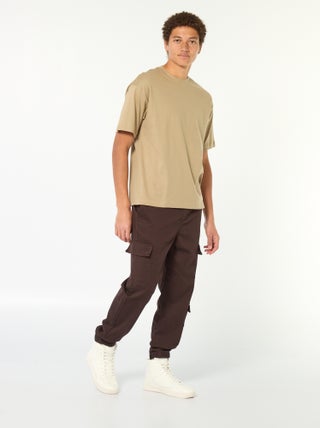 Pantalon esprit 'jogger' multipoches