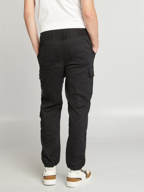Pantalon esprit 'jogger' multipoches - Kiabi
