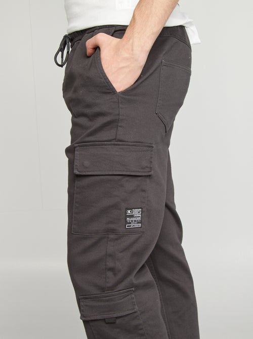 Pantalon esprit 'jogger' multipoches - Kiabi