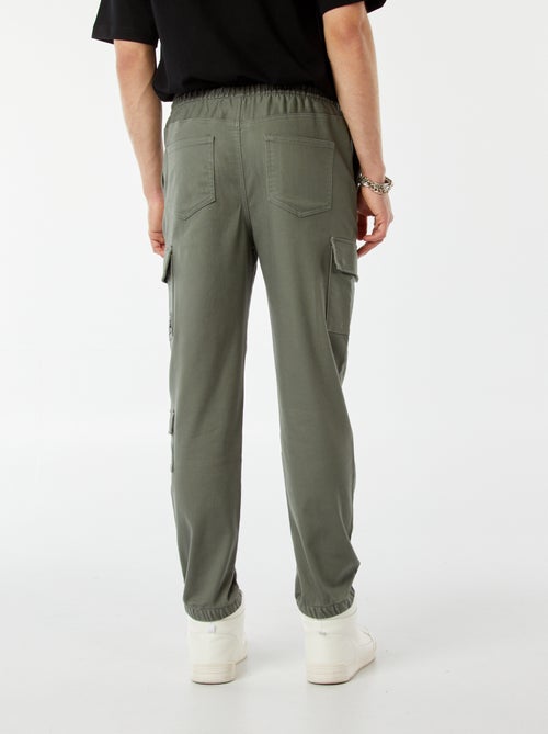 Pantalon esprit 'jogger' multipoches - Kiabi