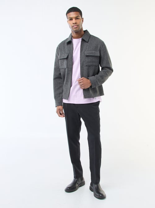 Pantalon esprit 'jogger' uni - Kiabi