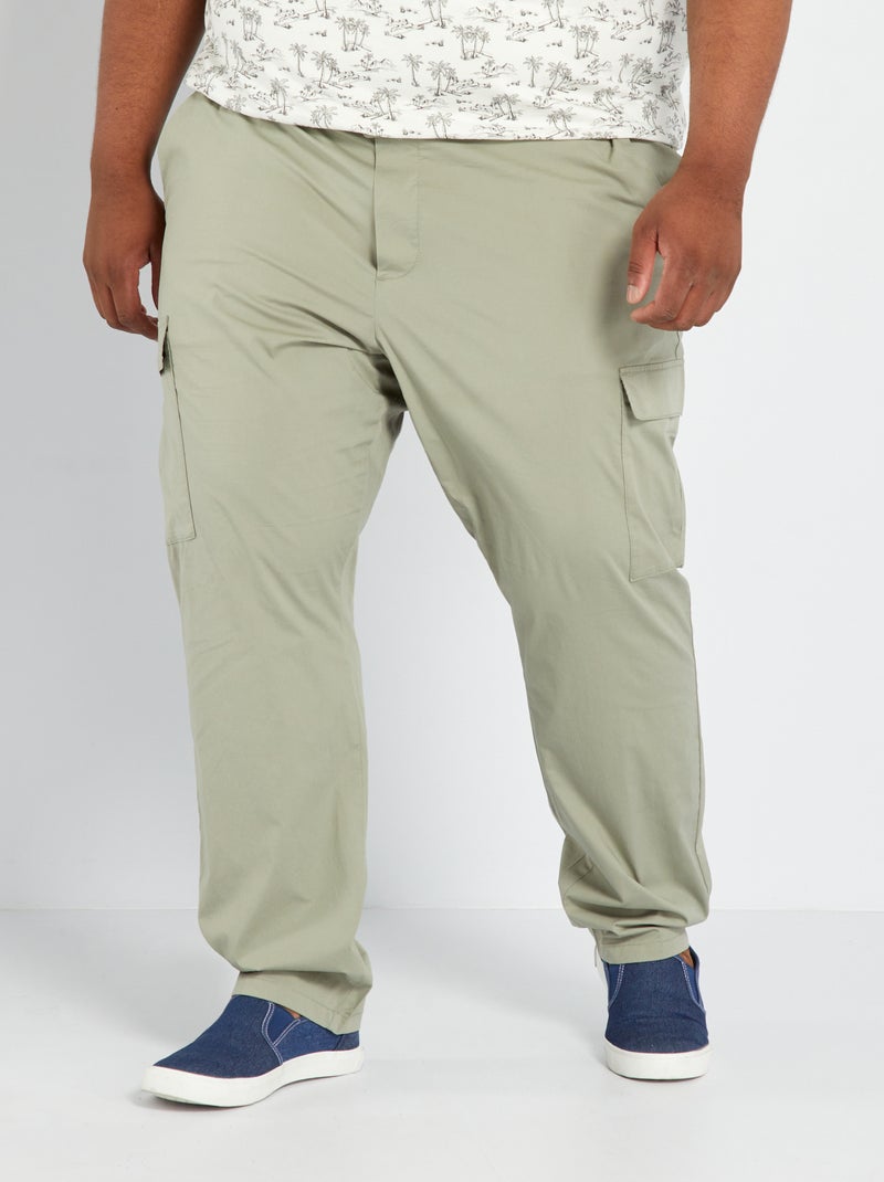 Pantalon esprit 'jogger' Vert - Kiabi