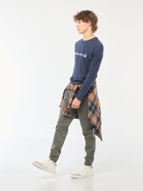 Pantalon esprit 'jogger' - Kiabi