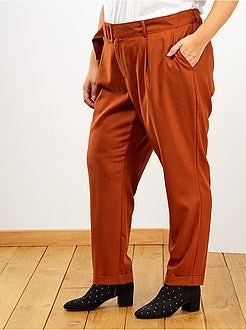 Pantalon esprit lainage - Kiabi