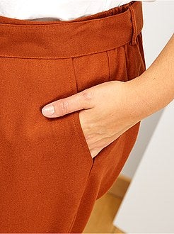 Pantalon esprit lainage - Kiabi