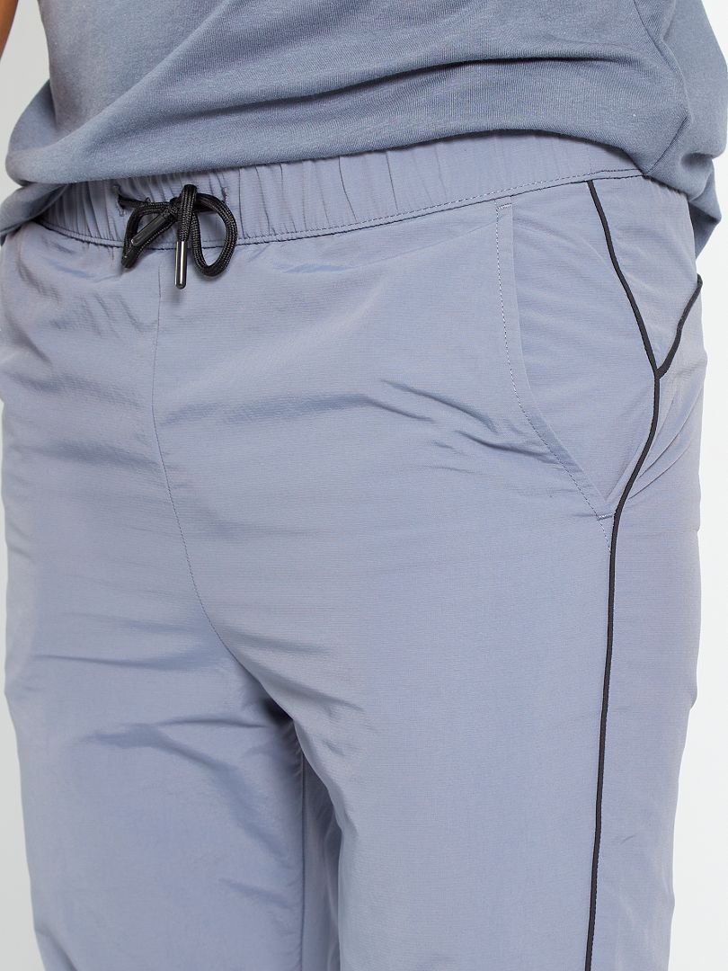 Pantalon esprit sport gris bleu - Kiabi