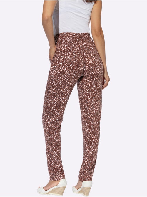 Pantalon estival à motifs à pois et ceinture élastique - Taille courte - Witt - Kiabi Pantalon estival à motifs à pois et ceinture élastique - Taille courte - Witt - Kiabi