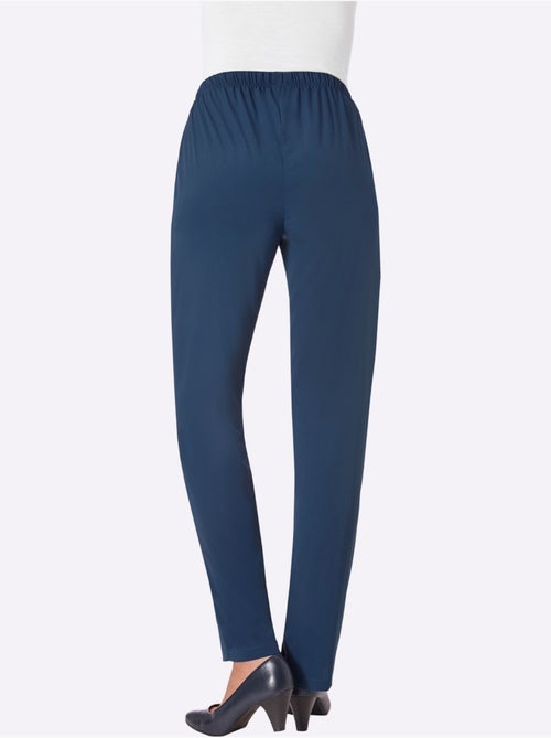 Pantalon estival avec ceinture élastique et poches devant - Taille standard - Moda Vilona - Kiabi