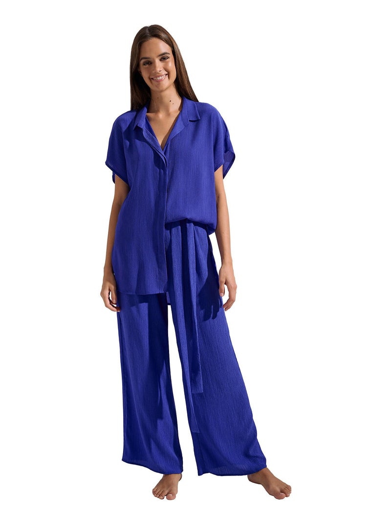 Pantalon estival long Japan Bleu - Kiabi