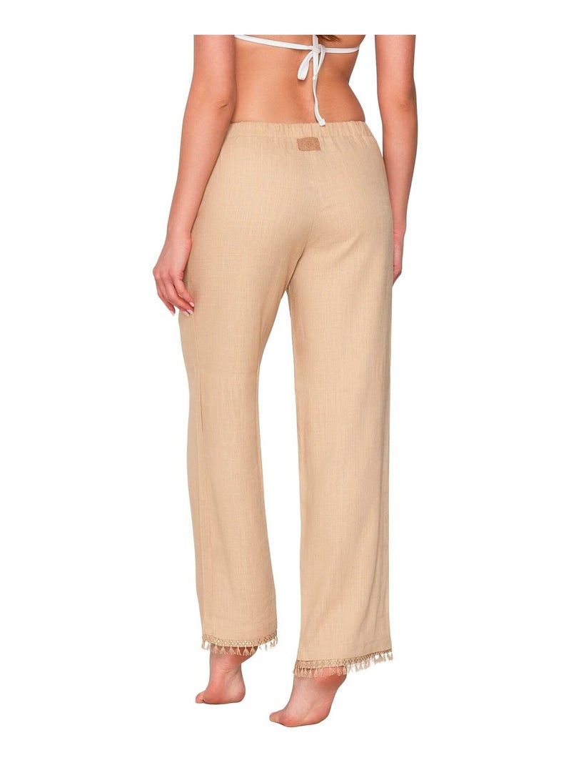 Pantalon estival SAGE Beige - Kiabi