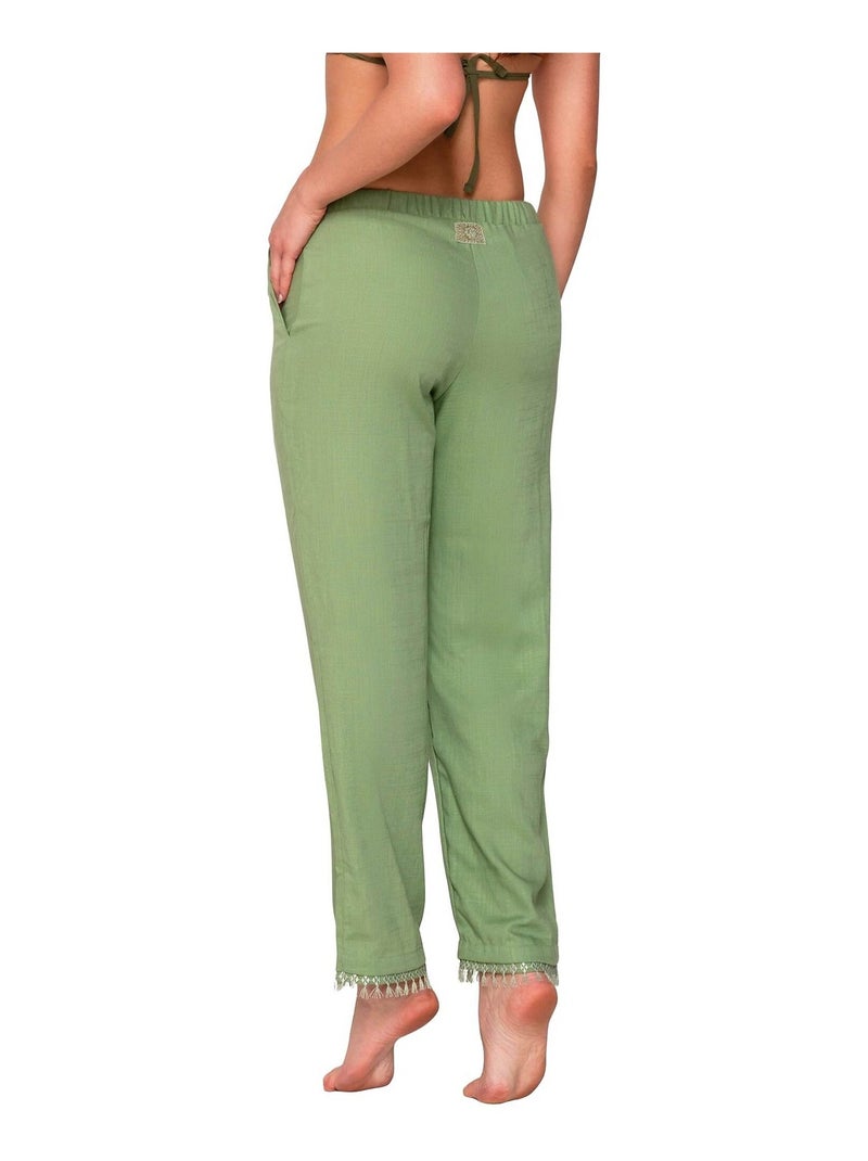 Pantalon estival SAGE Vert - Kiabi