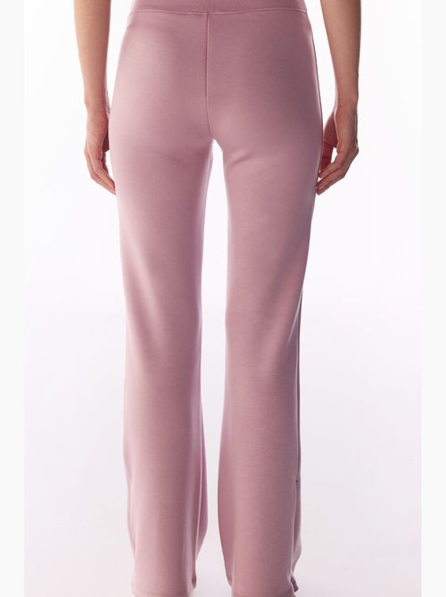 Pantalon évasé à détail au bas de jambe, toucher soyeux penti - Kiabi Pantalon évasé à détail au bas de jambe, toucher soyeux penti - Kiabi