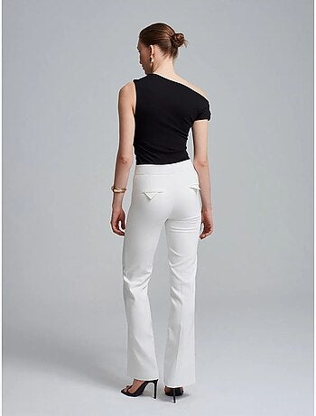 Pantalon évasé à taille haute dilvin