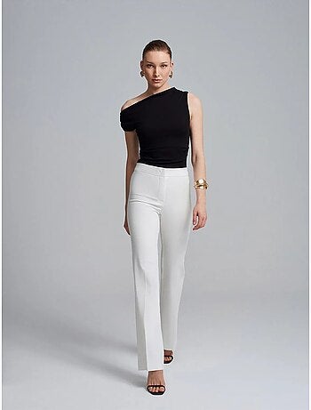 Pantalon évasé à taille haute dilvin