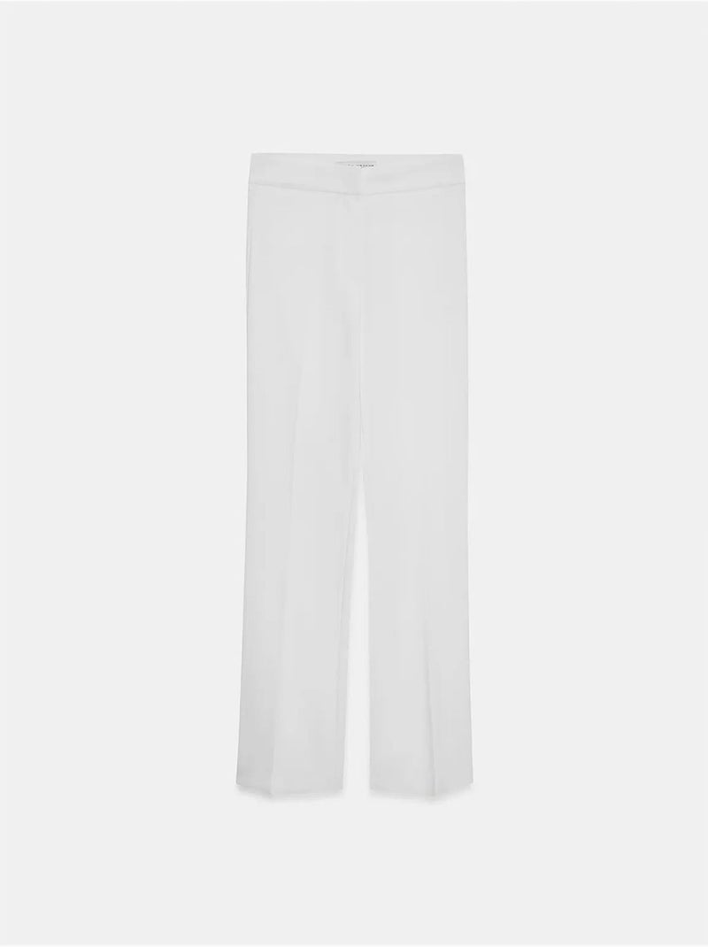 Pantalon évasé à taille haute dilvin Blanc - Kiabi