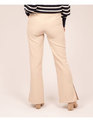 Pantalon évasé Métallisé Brillant Taille Haute Pour Femme - Tendance 2026, Extensible, Jambes Larges - Idéal Fête Et Quotidien
