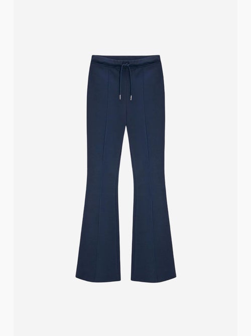 Pantalon évasé en jersey à taille mi-haute et lien dilvin - Kiabi