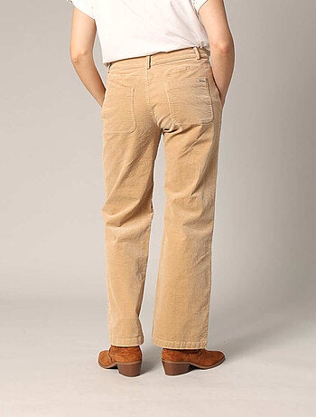 Pantalon évasé en velours côtelé 'Deeluxe'