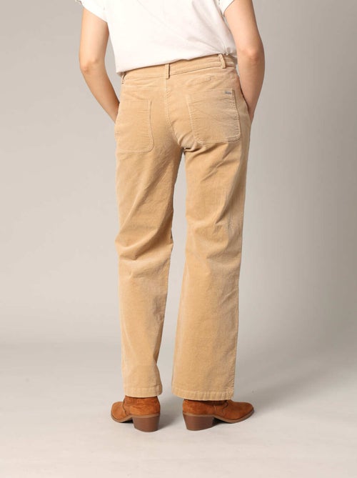 Pantalon évasé en velours côtelé 'Deeluxe' - Kiabi