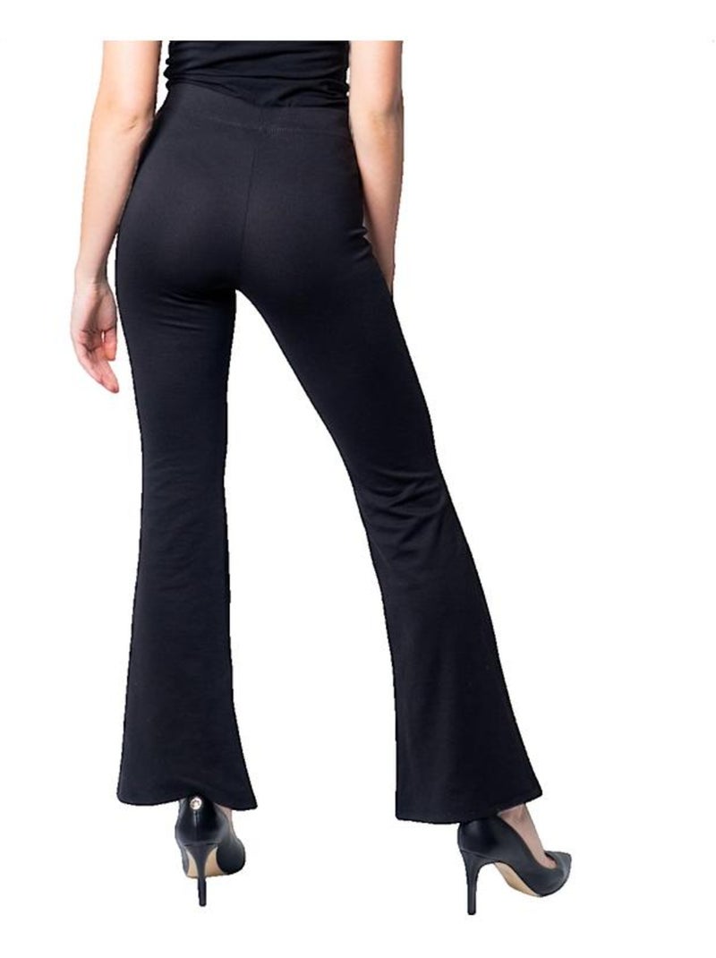 Pantalon évasé extensible Only Fever polyester élasthanne Noir - Kiabi