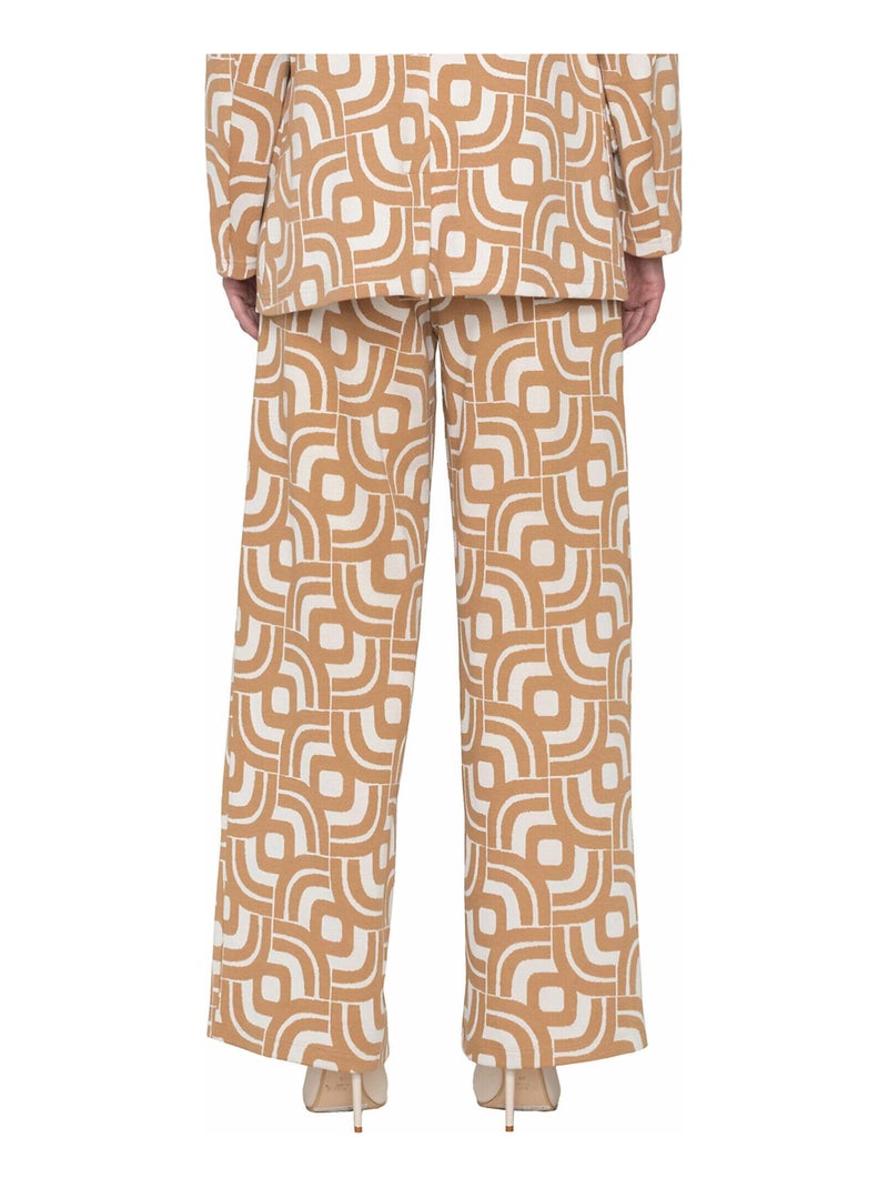 Pantalon évasé Inspired Marron - Kiabi