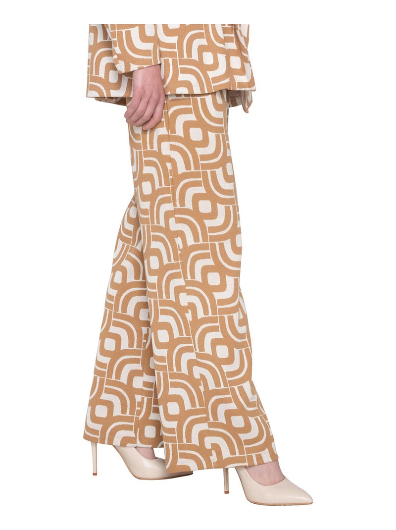 Pantalon évasé Inspired Marron - Kiabi