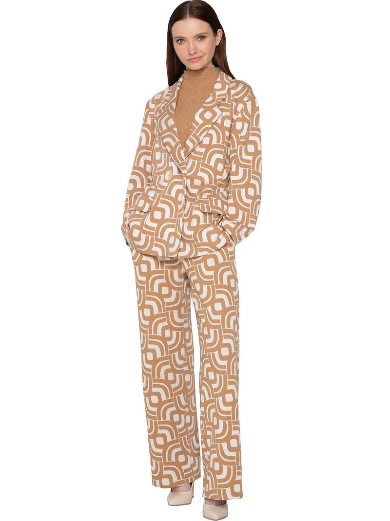 Pantalon évasé Inspired Marron - Kiabi