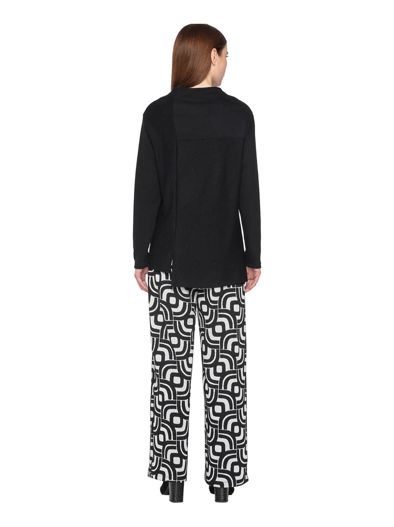 Pantalon évasé Inspired Noir - Kiabi