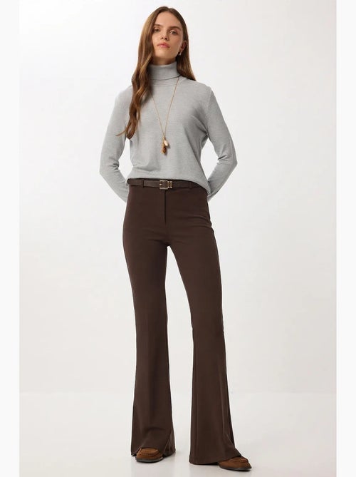 Pantalon évasé taille haute avec ceinture istanbul - Kiabi Pantalon évasé taille haute avec ceinture istanbul - Kiabi