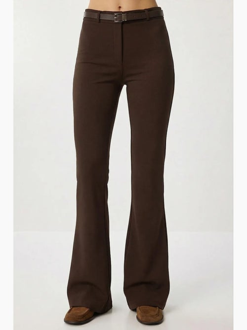 Pantalon évasé taille haute avec ceinture istanbul - Kiabi Pantalon évasé taille haute avec ceinture istanbul - Kiabi