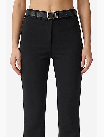Pantalon évasé taille haute avec ceinture istanbul