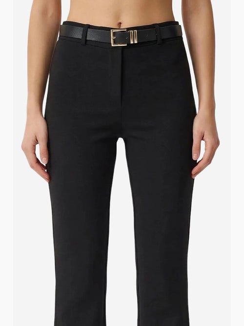 Pantalon évasé taille haute avec ceinture istanbul - Kiabi